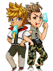 Roxas and Hayner for Nessa & Yadi